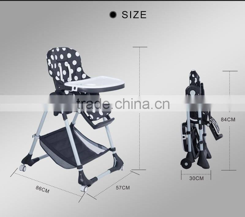 Hot Selling Foldable Baby Dinning High Chair with EN14988
