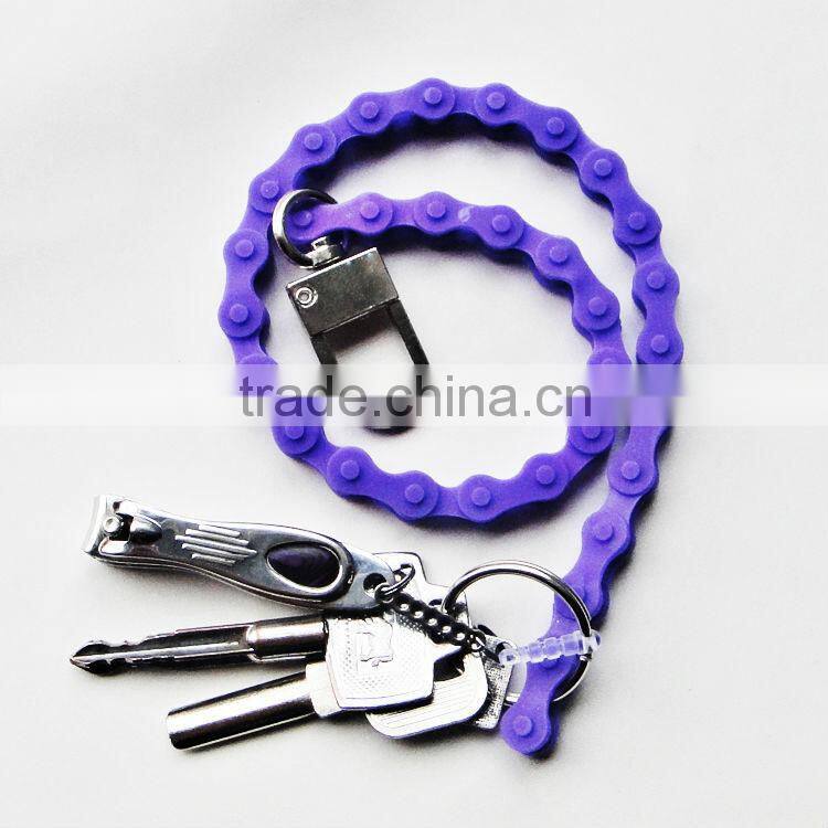 fashion rubber keychain wholesale