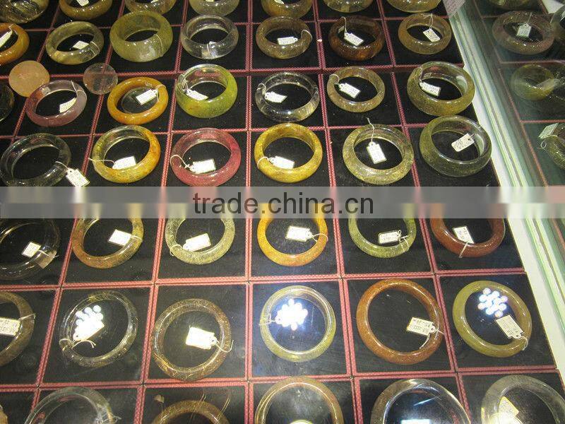 2015 High Quality Natural Rock Rutilated Quartz Crystal bracelet