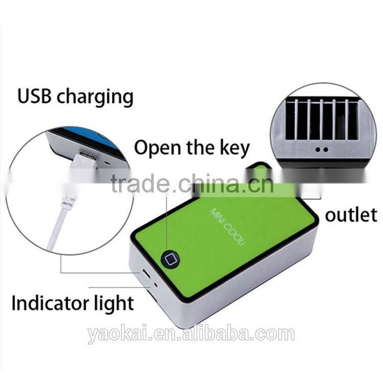 New style standing rechargeable mini bladeless fans with USB port