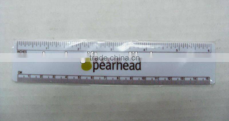 Promotional plastic pvc ruler, printing logo 30cm plastic ruler