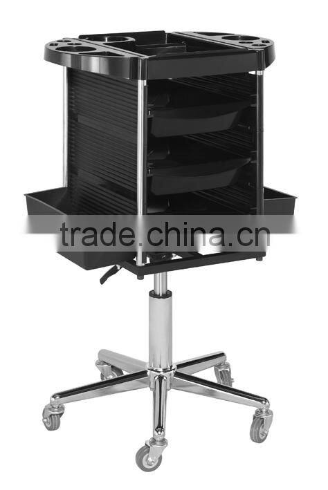 adjustable salon trolley with pump