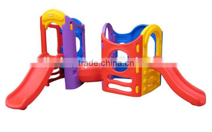 Colorful outdoor playground plastic children slide