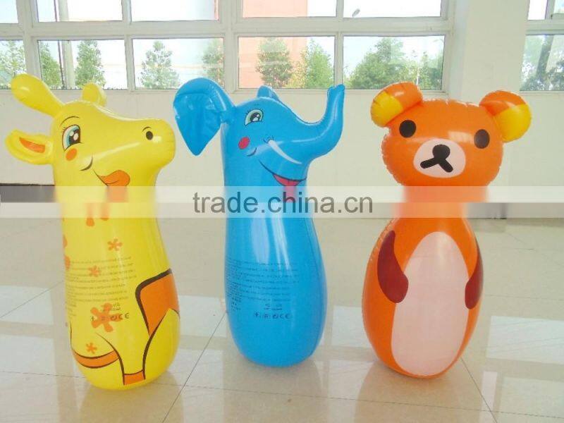 PVC plastic inflatable cute sheep tumbler toy