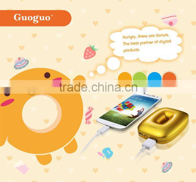 2016 High Quality Portable fun cutest Power Bank 2600mah