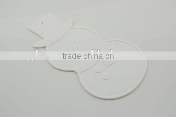 silicone snowman shape decorative tea cups mat