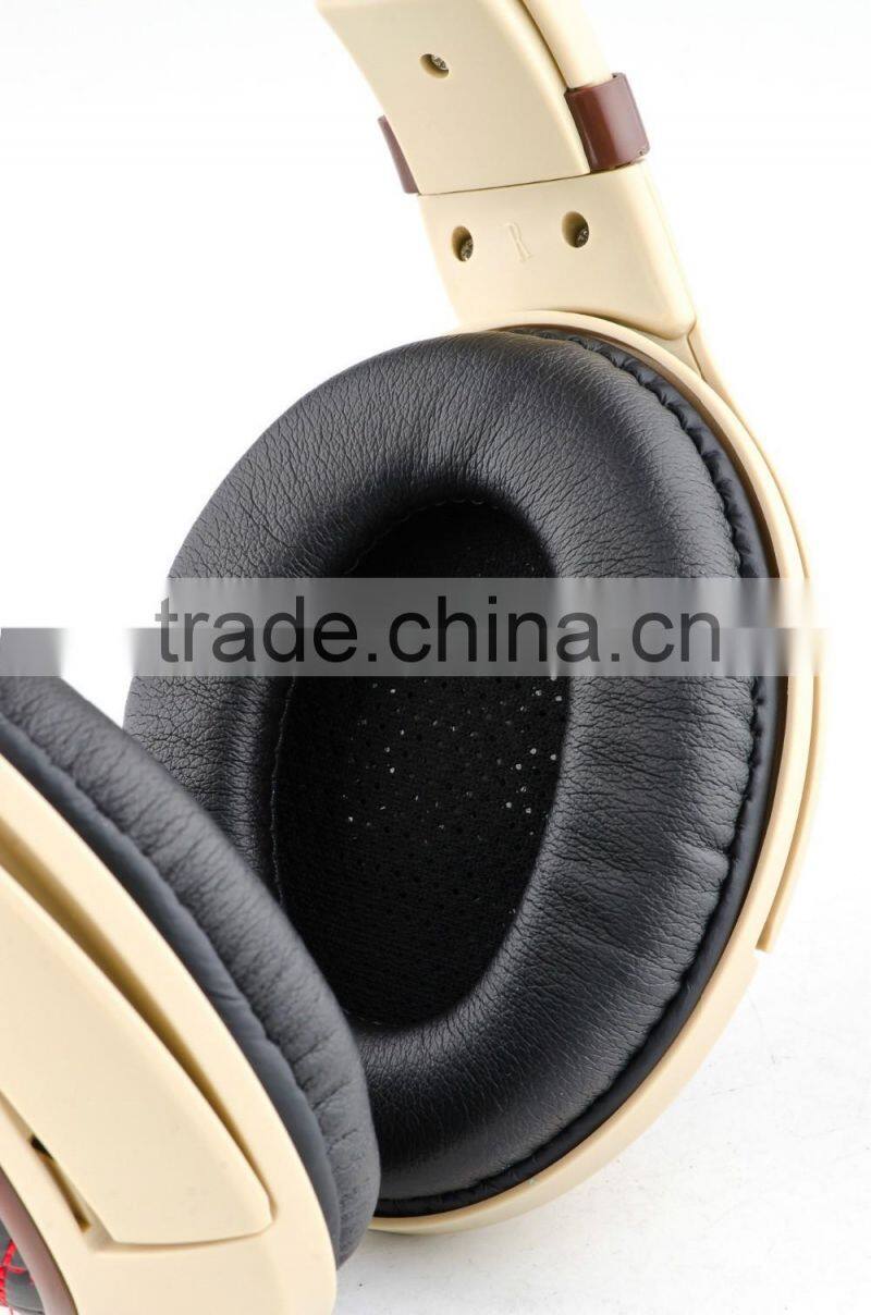 Noise cancelling wired stereo headphone 3.5mm audio jack headband type headphone