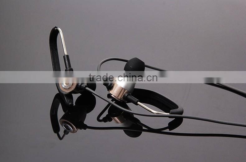 Wired metal Stereo Headset Earhook for Phones