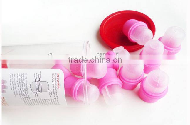 10pcs plastic nail soaker /gel polish remove clip / wearable nail soaker cap