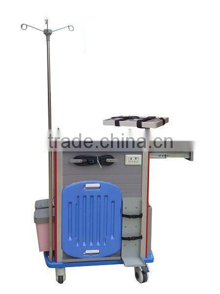 CP-T301 hot sale good quality medical emergency trolley