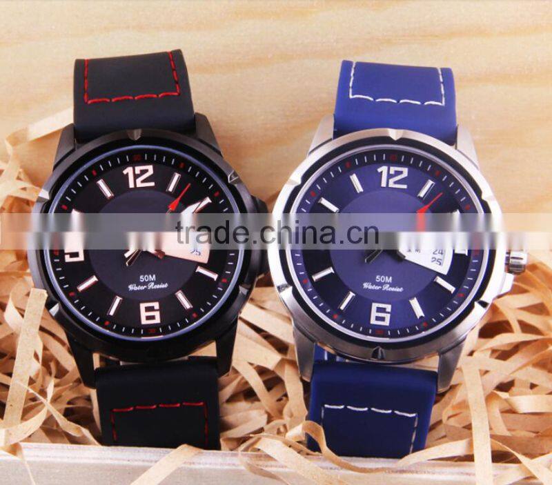 New High quality Products Oversize Bezel Men Sport Wrist Watch Casual Silicone watch rubber colorful watch with date