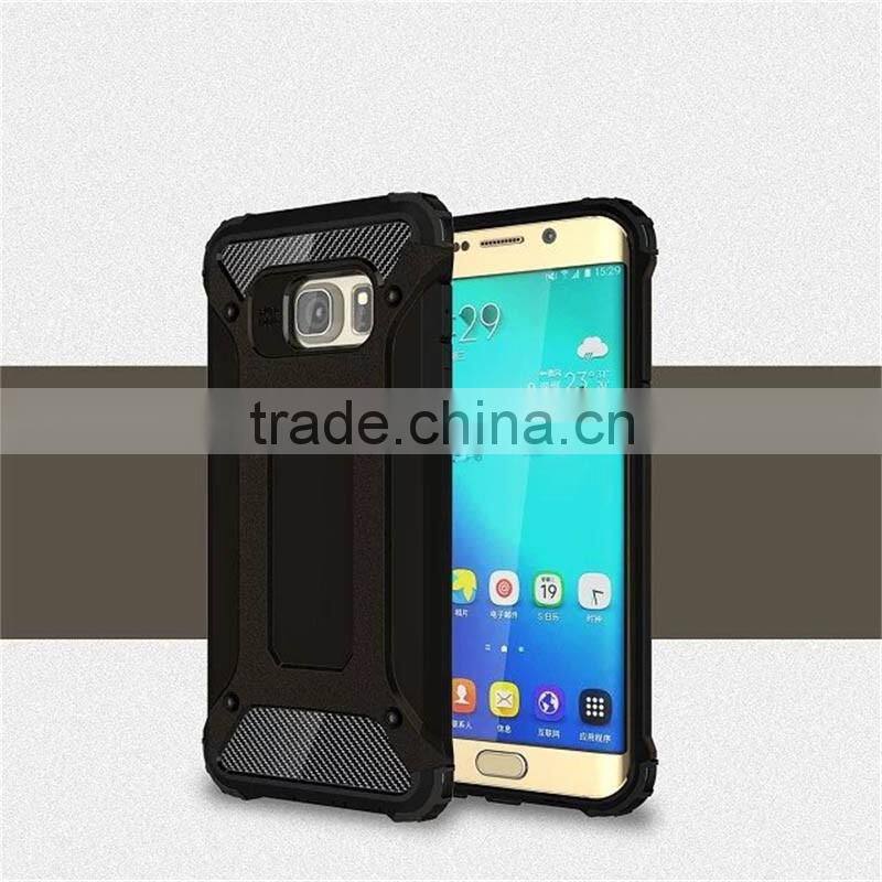 2016 Latest free sample For Samsung Galaxy S6 Edge Plus Armor Impact PC TPU phone Case ,mobile Phone Case