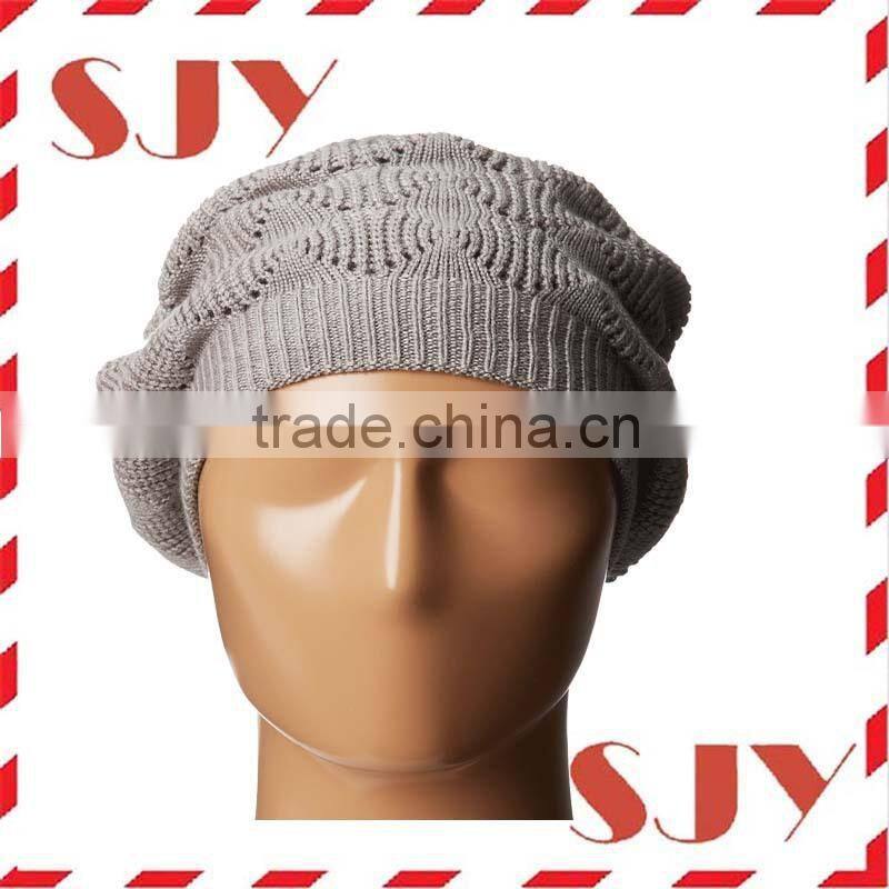 High quality plain winter cotton custom french beret hat