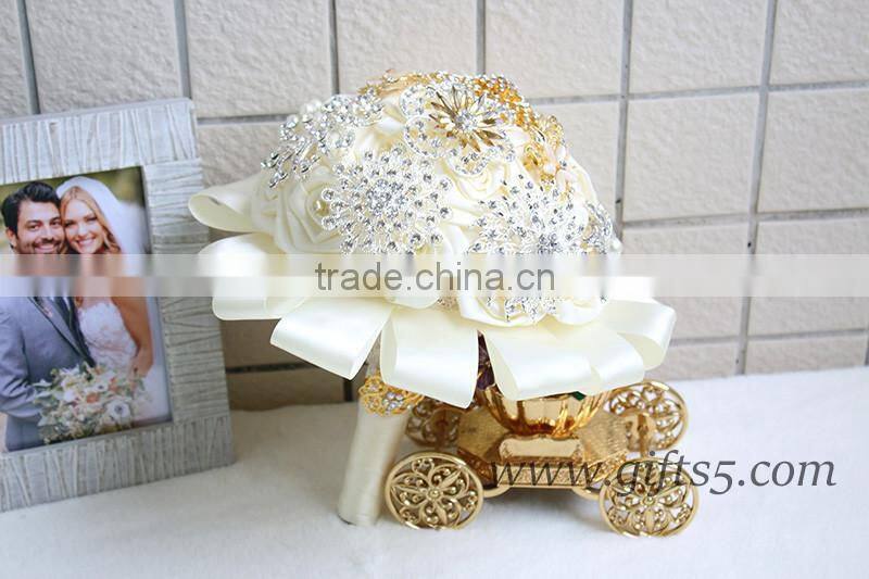 High quality luxurious artificial brooch rhinestone bouquets
