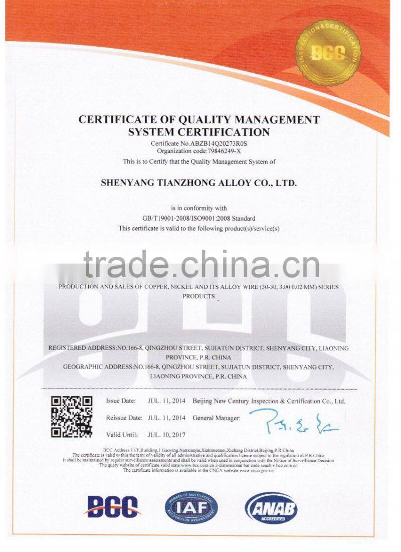 blue enamelled copper wire against fading