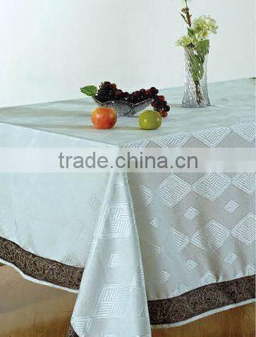 Good Quality 100%Polyester Jacquard Table Cloth