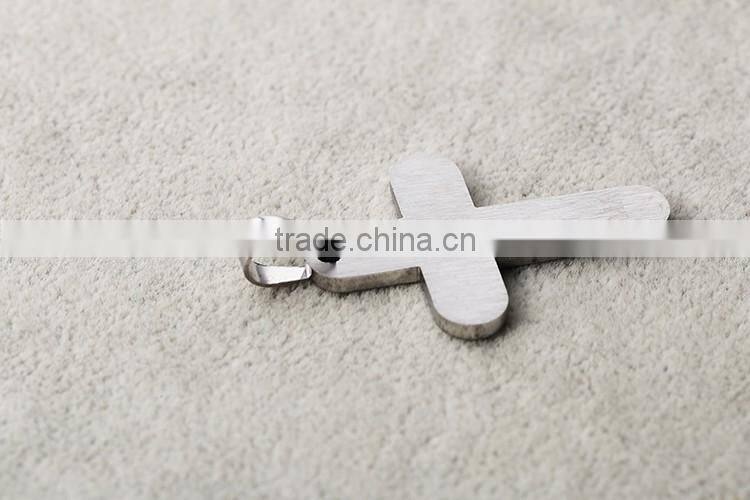 Touchlove new arrival engraved cross custom stainless steel pendant necklace