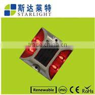 easy installation white 600mAH NI-MH battery road side Solar road stud flashing light
