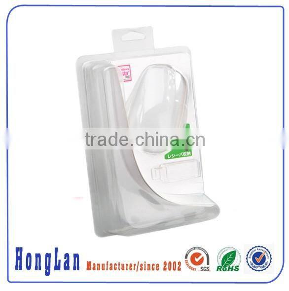 disposable customized blister usb phone package/clear plastic clamshell/insert blister