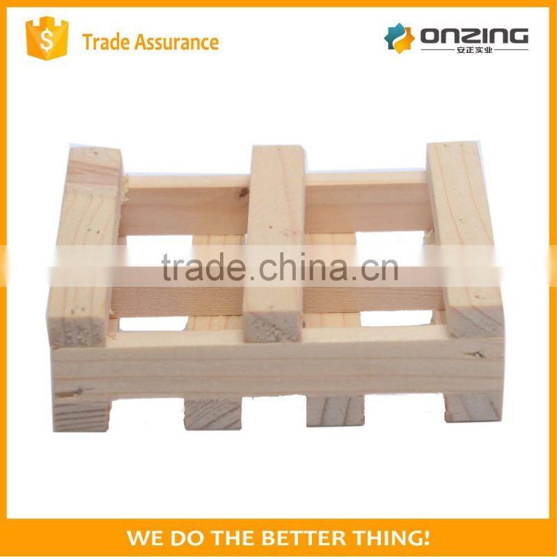 On desk wooden pallet white paper memo cube with customized logo