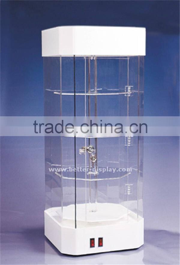 wholesale acrylic organic glass perfume display cabinet