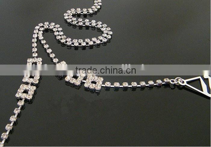 Wholesale Bling jeweled bra strap for stock diamante back strap bra