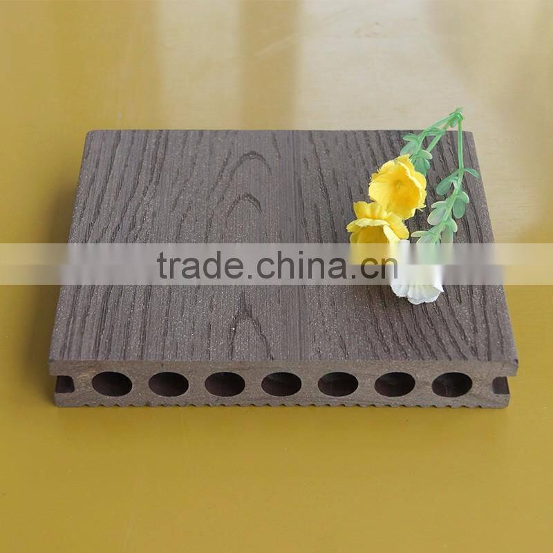 WPC outdoor decking flooring with waterproof/fireproof