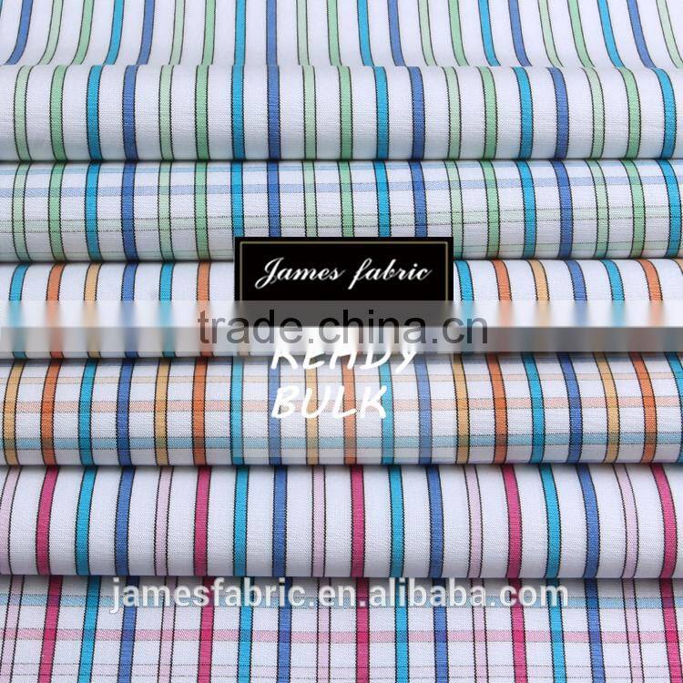 50s Yarn Dyed Cotton Shirting Fabric, Colorful Stripe/Check/Plaid Fabric, Plain Weaving Fabric