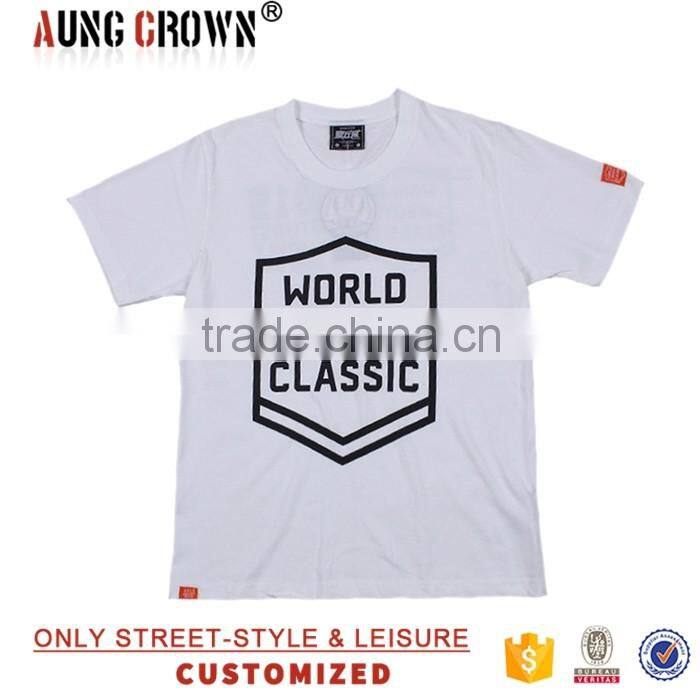 OEM Service 100 Cotton Short Sleeve White T Shirts With Wholesale