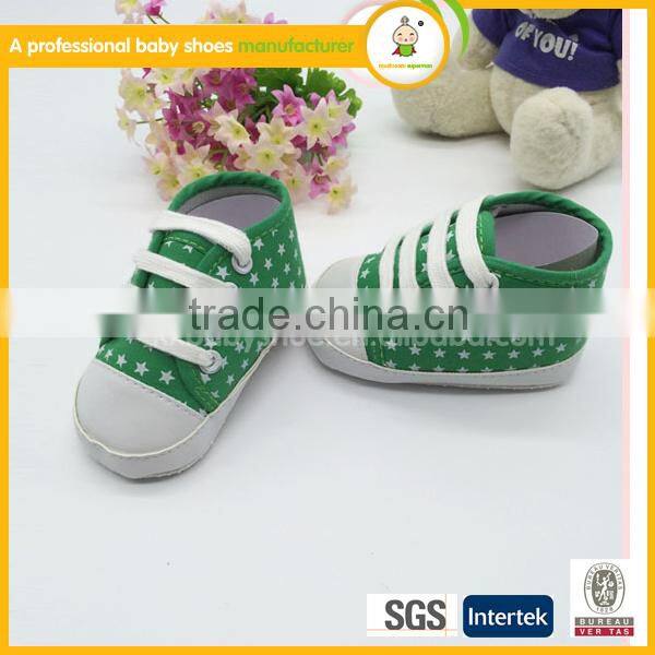 Hottest fashionable shoes infants and soft canves baby shoes
