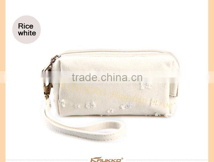 Vintage 16OZ Canvas Wallet Handbag With Outside Wallet Women for Woman Wallet Packet Money and Iphone Bag