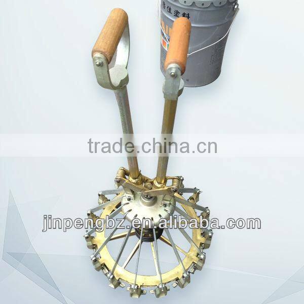 printed painting round metal can with lid