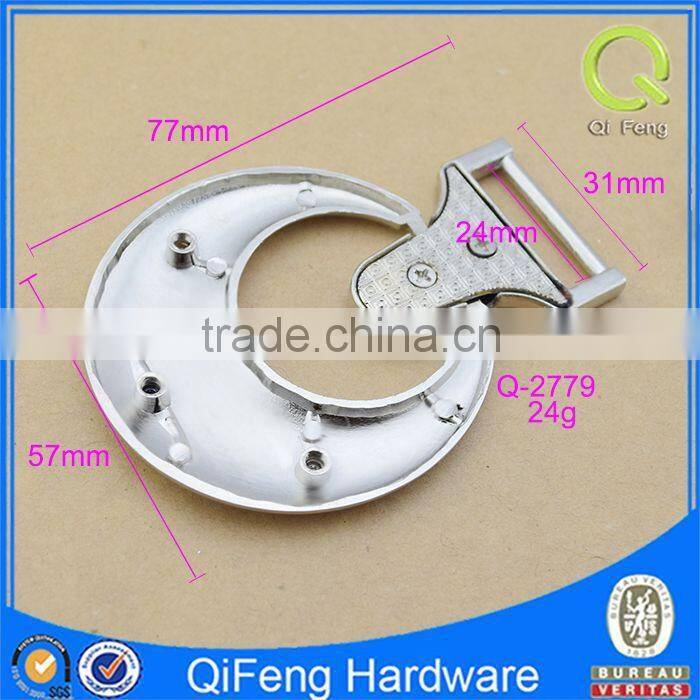 Q-2779 embossing logo on leather custom metal private label novelty design