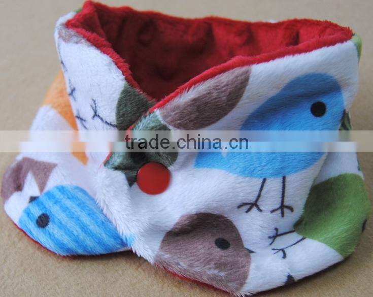 MOQ 10PCS New Arrival Minky Baby Winter Neck Scarf For Christmas Gift