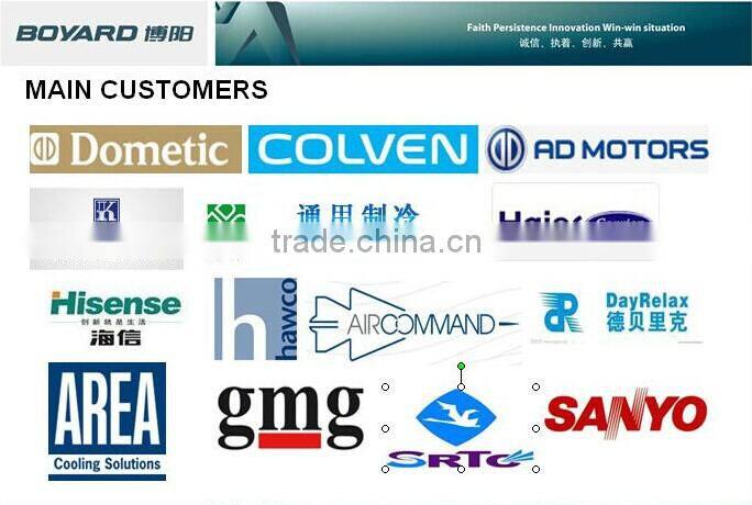 R22 hermetic Horizontal rotary compressor air conditioner for caravan