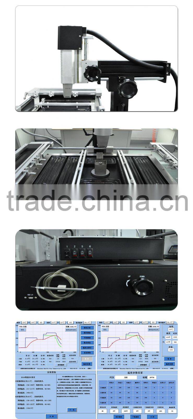 RW-SP380II solder rework station for tv chip repair automatic bga rework station