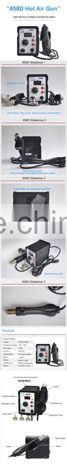 Hot selling hot air gun for mobile repair price with high quality