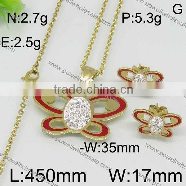 New arrival popular gold color african animal and women sex image jewelry set