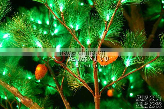 Pine leaf christmas tree with led lights