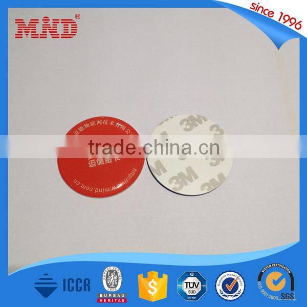 MDE191 NFC practical RFID Epoxy crystal Tag With 3M Adhesive