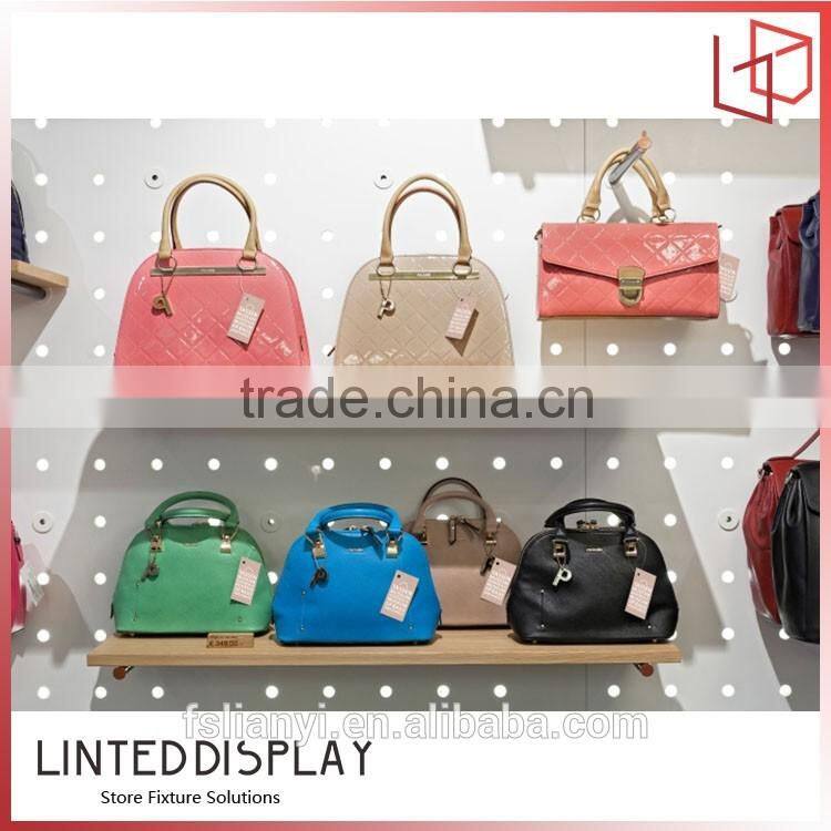 Modern style bag display cabinet kiosk for handbag store design