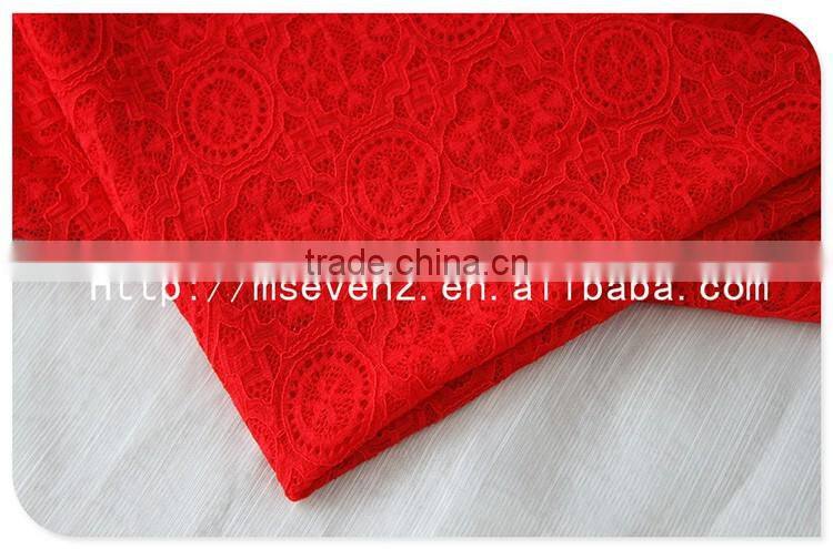 Fashion Design Polyester with spandex Lingerie Stretch fabric in Red