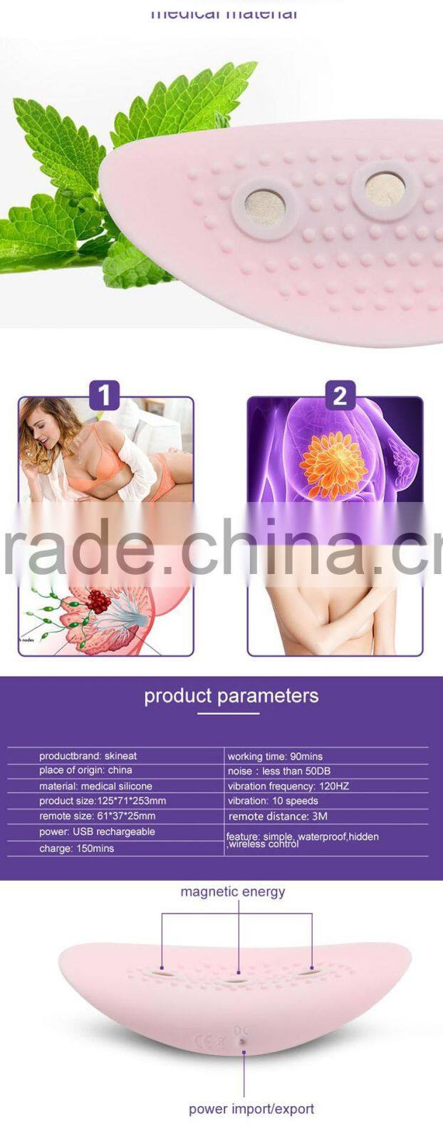 skineat high quality china supplier Wearable Breast Massage Device