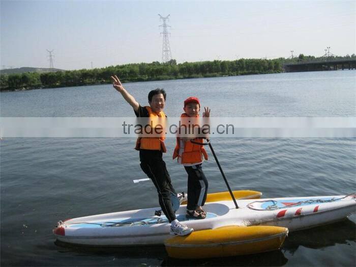 Double seat 2 person FRP water bike pedal boats