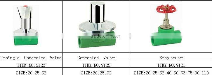 Traingle Concealed PPR Valve for irrigation