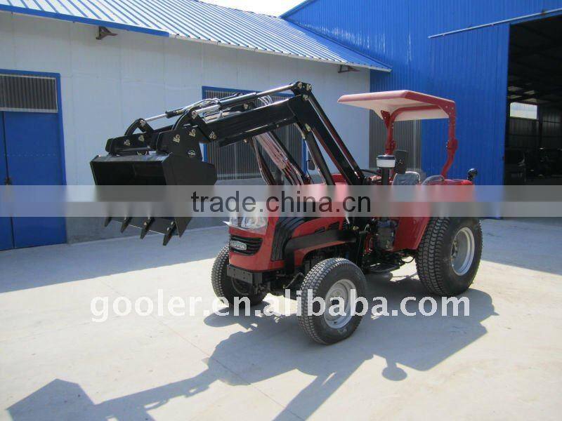 Foton 4x4 Tractor FT604 turf tyre, fit with 4in1 Front end loader with teeth