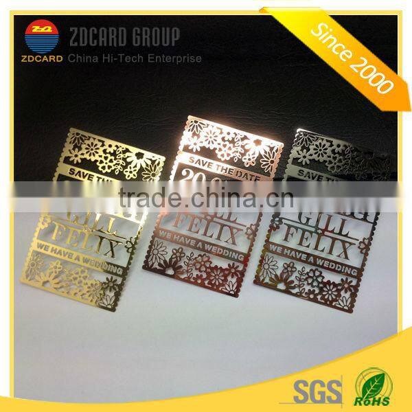 Exellent quality of customized metal visit card