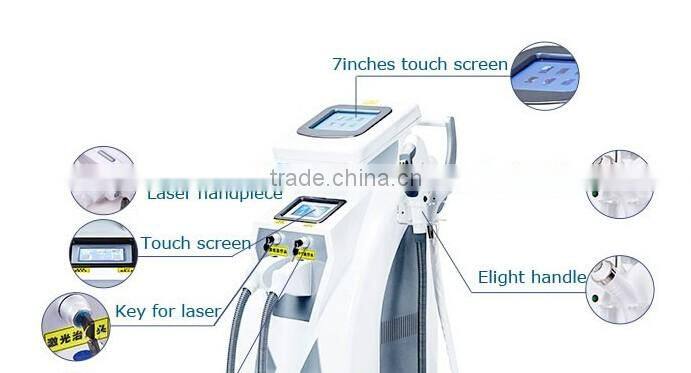 Mutifuction ipl rf laser hair removal equipment/opt hair removal machine
