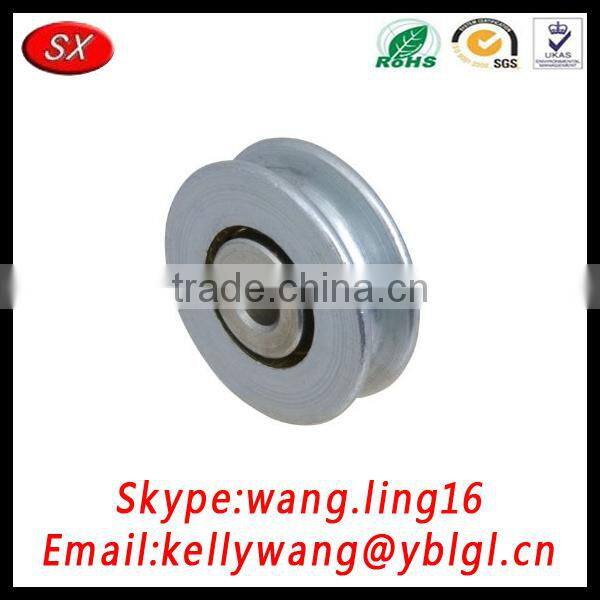 customized small rope pulley, flat belt pulley, belt tensioner pulley Dongguan manufacturer pass TS16949