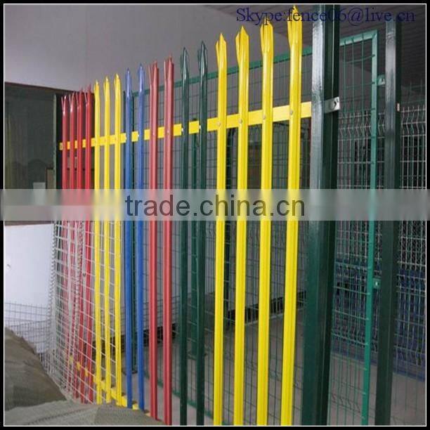 Palisade Fencing/Colourful W and D section pale Palisade Fence